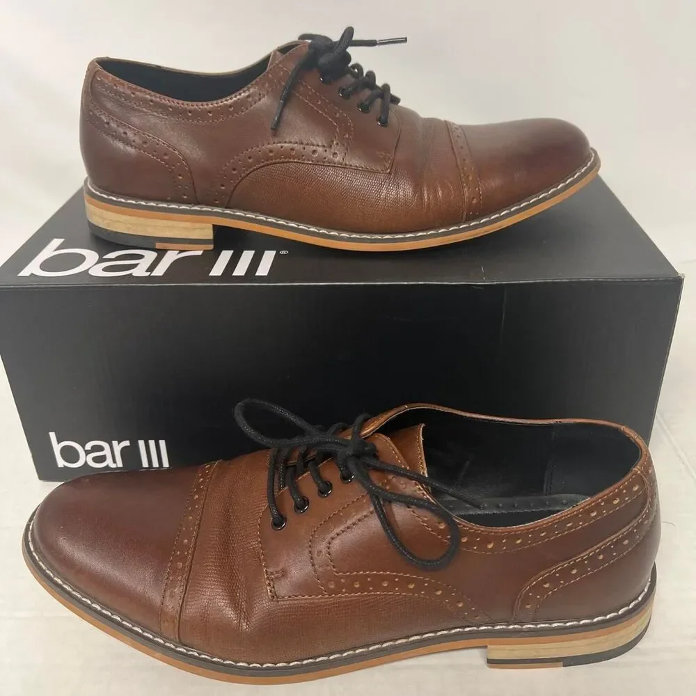 Bar-iii Men's Brown Oxfords